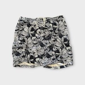 Goodfellow Swim Trunks Mens Large Blue Floral Beach Surfer Casual‎ Never Worn